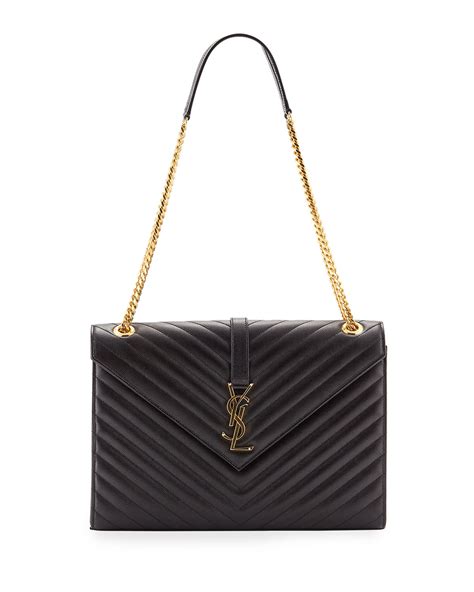 ysl monogram velvet bag|YSL monogram envelope bag.